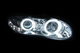 Anzo USA 121159 Projector Headlight Set w/Halo; Clear Lens; Chrome Housing; Pair; CCFL; - Truck Part Superstore