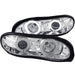 Anzo USA 121159 Projector Headlight Set w/Halo; Clear Lens; Chrome Housing; Pair; CCFL; - Truck Part Superstore