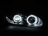 Anzo USA 121160 Projector Headlight Set w/Halo; Clear Lens; Black Housing; Pair; - Truck Part Superstore