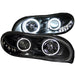 Anzo USA 121160 Projector Headlight Set w/Halo; Clear Lens; Black Housing; Pair; - Truck Part Superstore