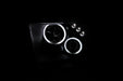 Anzo USA 121162 Projector Headlight Set w/Halo; Clear Lens; Chrome Housing; Pair; CCFL; - Truck Part Superstore