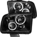 Anzo USA 121166 Projector Headlight Set w/Halo; Clear Lens; Black Housing; Pair; CCFL; - Truck Part Superstore