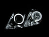 Anzo USA 121180 Projector Headlight Set w/Halo; Clear Lens; Chrome Housing; Pair; CCFL; - Truck Part Superstore