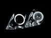 Anzo USA 121181 Projector Headlight Set w/Halo; Clear Lens; Black Housing; Pair; - Truck Part Superstore