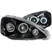 Anzo USA 121197 Projector Headlight Set w/Halo; Clear Lens; Black Housing; Pair; - Truck Part Superstore