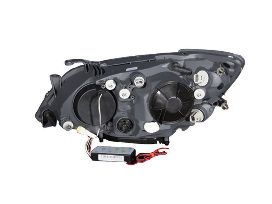 ANZO USA 121200 Projector Headlight Set w/Halo; Clear Lens; Chrome Housing; Pair; - Truck Part Superstore