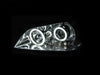 ANZO USA 121200 Projector Headlight Set w/Halo; Clear Lens; Chrome Housing; Pair; - Truck Part Superstore