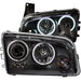 Anzo USA 121218 Projector Headlight Set w/Halo; Clear Lens; Black Housing; Pair; CCFL; - Truck Part Superstore