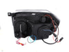 Anzo USA 121219 Projector Headlight Set w/Halo; Clear Lens; Chrome Housing; Pair; - Truck Part Superstore