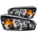 Anzo USA 121221 Crystal Headlight Set; Clear Lens; Black Housing; Pair; - Truck Part Superstore