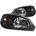 Anzo USA 121234 Crystal Headlight Set; Clear Lens; Gun Metal Housing; Pair; - Truck Part Superstore