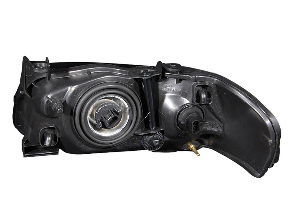 Anzo USA 121235 Crystal Headlight Set; Clear Lens; Black Housing; Pair; - Truck Part Superstore