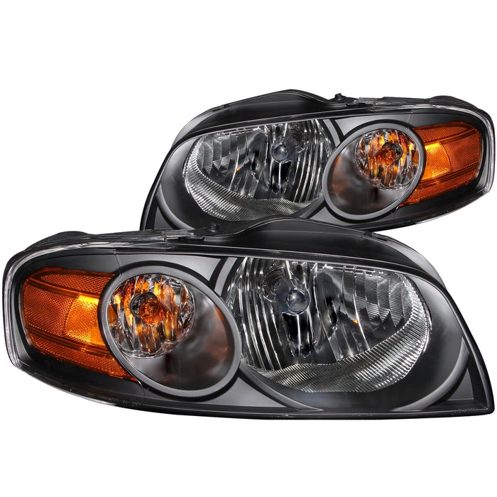 Anzo USA 121235 Crystal Headlight Set; Clear Lens; Black Housing; Pair; - Truck Part Superstore