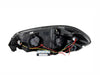 Anzo USA 121236 Projector Headlight Set w/Halo; Clear Lens; Black Housing; Pair; CCFL; - Truck Part Superstore