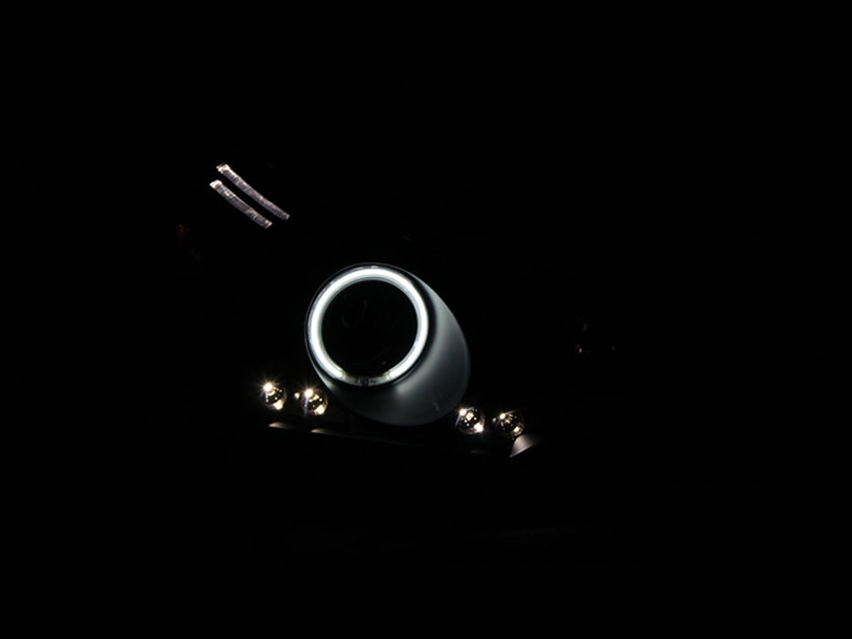 Anzo USA 121272 Projector Headlight Set w/Halo; Clear Lens; Black Housing; Pair; - Truck Part Superstore