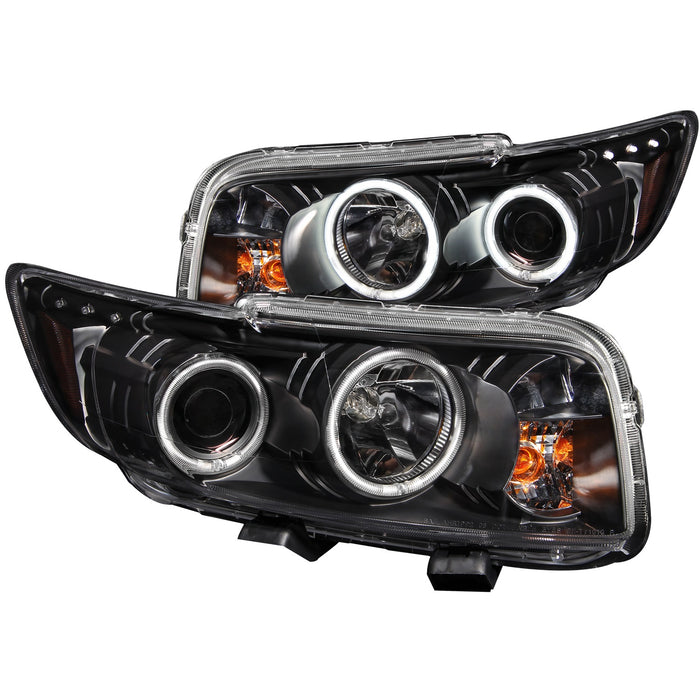 Anzo USA 121280 Projector Headlight Set w/Halo; Clear Lens; Black Housing; Pair; - Truck Part Superstore