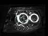 Anzo USA 121281 Projector Headlight Set w/Halo; Clear Lens; Chrome Housing; Pair; - Truck Part Superstore