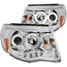 Anzo USA 121281 Projector Headlight Set w/Halo; Clear Lens; Chrome Housing; Pair; - Truck Part Superstore