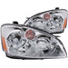 Anzo USA 121294 Crystal Headlight Set; Clear Lens; Chrome Housing; Pair; - Truck Part Superstore