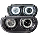 Anzo USA 121306 Projector Headlight Set w/Halo; Clear Lens; Black Housing; Pair; CCFL; - Truck Part Superstore