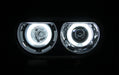 Anzo USA 121308 Projector Headlight Set w/Halo; Clear Lens; Black Housing; Pair; CCFL; - Truck Part Superstore