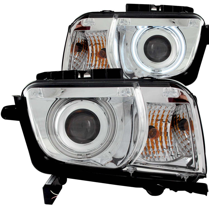 Anzo USA 121311 Projector Headlight Set w/Halo; Clear Lens; Chrome Housing; Pair; CCFL; - Truck Part Superstore