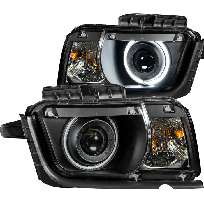 Anzo USA 121312 Projector Headlight Set w/Halo; Clear Lens; Black Housing; Pair; CCFL; - Truck Part Superstore