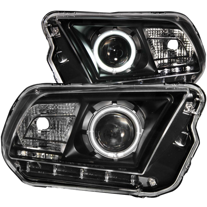 Anzo USA 121323 Projector Headlight Set w/Halo; Clear Lens; Black Housing; Pair; CCFL; - Truck Part Superstore