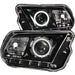 Anzo USA 121323 Projector Headlight Set w/Halo; Clear Lens; Black Housing; Pair; CCFL; - Truck Part Superstore