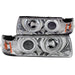 Anzo USA 121326 Projector Headlight Set w/Halo; Clear Lens; Chrome Housing; G2; Pair; 1 pc.; - Truck Part Superstore