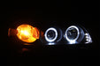 Anzo USA 121339 Projector Headlight Set w/Halo; Clear Lens; Black Housing; Pair; - Truck Part Superstore