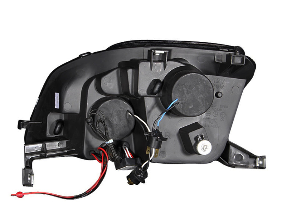 Anzo USA 121341 Projector Headlight Set w/Halo; Clear Lens; Black Housing; w/LED; Pair; - Truck Part Superstore