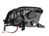Anzo USA 121342 Projector Headlight Set w/Halo; Clear Lens; Chrome Housing; Pair; w/1 pc. LED; - Truck Part Superstore