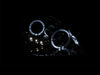 Anzo USA 121342 Projector Headlight Set w/Halo; Clear Lens; Chrome Housing; Pair; w/1 pc. LED; - Truck Part Superstore