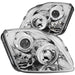 Anzo USA 121342 Projector Headlight Set w/Halo; Clear Lens; Chrome Housing; Pair; w/1 pc. LED; - Truck Part Superstore