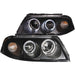 Anzo USA 121357 Projector Headlight Set w/Halo; Clear Lens; Black Housing; Pair; - Truck Part Superstore