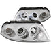 Anzo USA 121358 Projector Headlight Set w/Halo; Clear Lens; Chrome Housing; Pair; - Truck Part Superstore