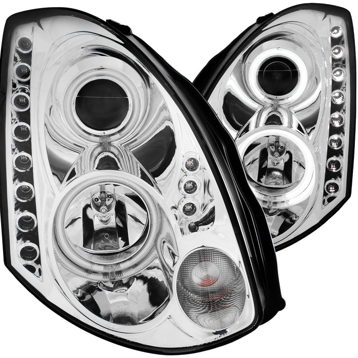 Anzo USA 121364 Projector Headlight Set w/Halo - Truck Part Superstore