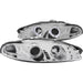 ANZO USA 121366 Projector Headlight Set w/2 Halos; Clear Lens; Chrome Housing; G2; Pair; - Truck Part Superstore