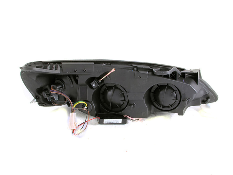 Anzo USA 121371 Projector Headlight Set w/Halo; Clear Lens; Black Housing; Pair; CCFL; - Truck Part Superstore