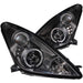 Anzo USA 121387 Projector Headlight Set w/Halo; Clear Lens; Black Housing; Pair; CCFL; - Truck Part Superstore