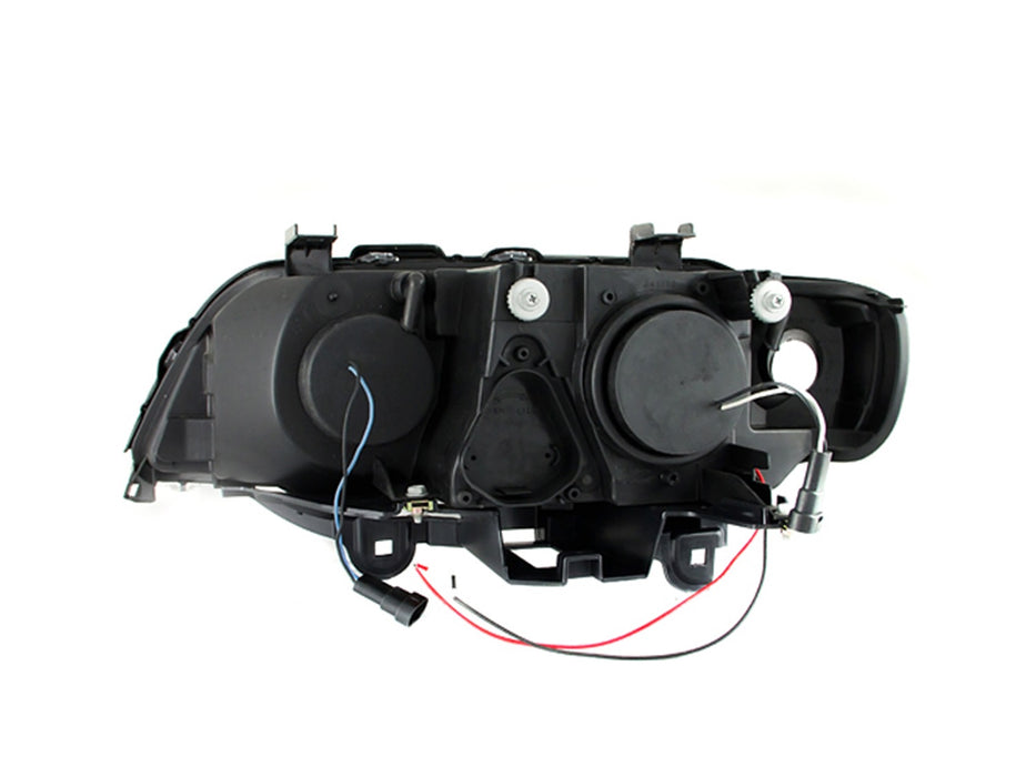 Anzo USA 121398 Projector Headlight Set w/Halo; Clear Lens; Black Housing; Pair; CCFL; - Truck Part Superstore