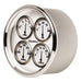 AutoMeter 1213 5in. QUAD GAUGE; 100 PSI/100-250 deg.F/8-18V/0-90 O; OLD-TYME WHITE II - Truck Part Superstore