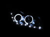 Anzo USA 121400 Projector Headlight Set w/Halo; Clear Lens; Black Housing; Pair; w/LED Eyebrow; - Truck Part Superstore