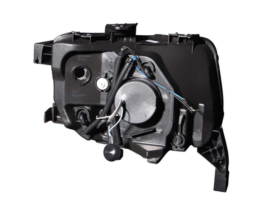 ANZO USA 121431 Projector Headlight Set w/Halo; Clear Lens; Chrome Housing; Pair; - Truck Part Superstore