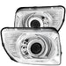 ANZO USA 121431 Projector Headlight Set w/Halo; Clear Lens; Chrome Housing; Pair; - Truck Part Superstore