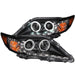 Anzo USA 121442 Crystal Headlight Set w/Halo; Clear Lens; Black Housing; Pair; CCFL; - Truck Part Superstore