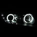 Anzo USA 121454 Projector Headlight Set w/Halo; Clear Lens; Black Housing; Pair; CCFL; - Truck Part Superstore