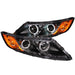 Anzo USA 121460 Projector Headlight Set w/Halo; Clear Lens; Black Housing; Pair; CCFL; - Truck Part Superstore