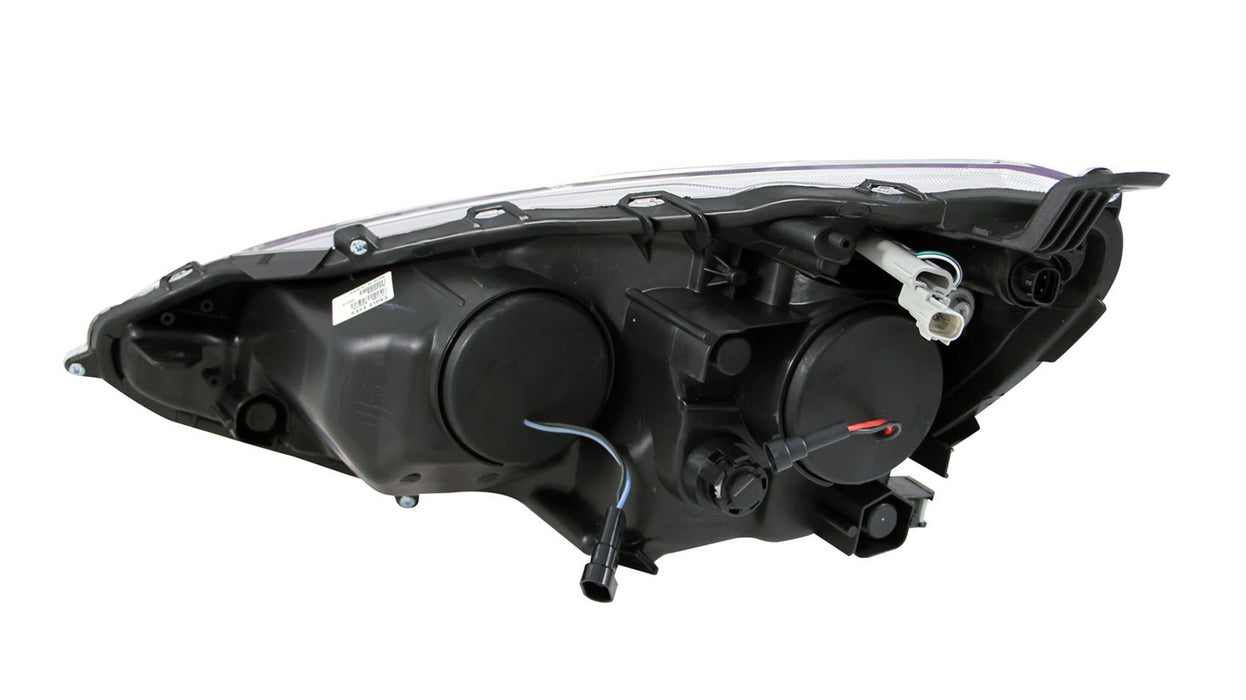 ANZO USA 121474 Projector Headlight Set; Clear Lens; Black Housing; Pair; w/Plank Style Design; - Truck Part Superstore